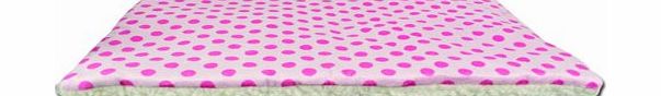 Max and Tilly Benross Group Fleece Pet Mat, Medium, Pink
