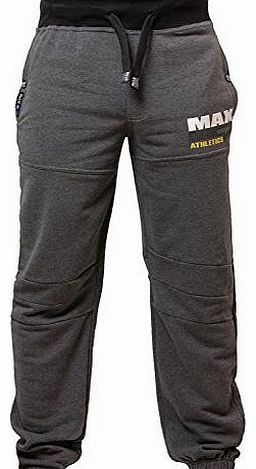 Mens Joggers Jogging Pants Max Edition ATLANTA 2014 sweat tracksuit bottoms, Charcoal, Medium