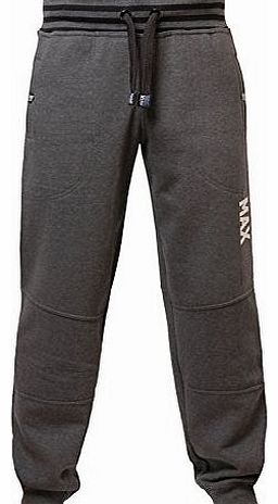 Max Edition Mens Joggers Jogging Pants Max Edition NEW YORK 2014 sweat tracksuit bottoms, Charcoal, Small