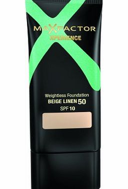 Max Factor Xperience SPF10 Weightless Foundation - 50 Beige Linen