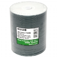 MAXELL CD-R 80 WHITE PRINTABLE 100 PC SPINDLE 48X