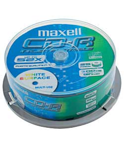 CD-R Pack of 25 Printable Discs on a Spindle