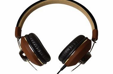 Maxell DJ2 MXH-HP 600 Retro Over-Ear Headphones with Microphone Sensitivity 95  /- 3dB Brown