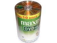 Maxell DVD R 100 10 PROMO SHRINKWRAP - 100 Pack   10 Free Disks