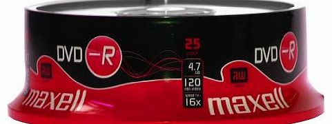 Maxell DVD-R 25 Pack Spindle 16x Speed