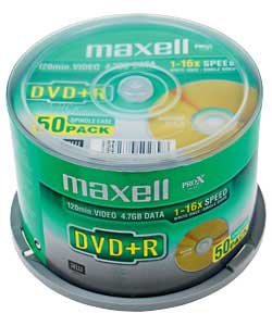 DVD R Pack of 50 on a Spindle