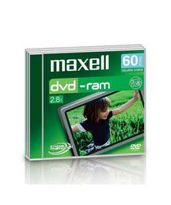DVD-RAM CAM 60 Minutes x 5 Pack Jewel Case