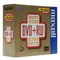 DVD RW 4.7GB 5 PK
