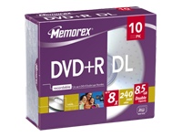 MAXELL Memorex DVD R DL x 10 - 8.5 GB - storage media