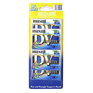 MAXELL Mini DV tapes 60 Mins 5 pack