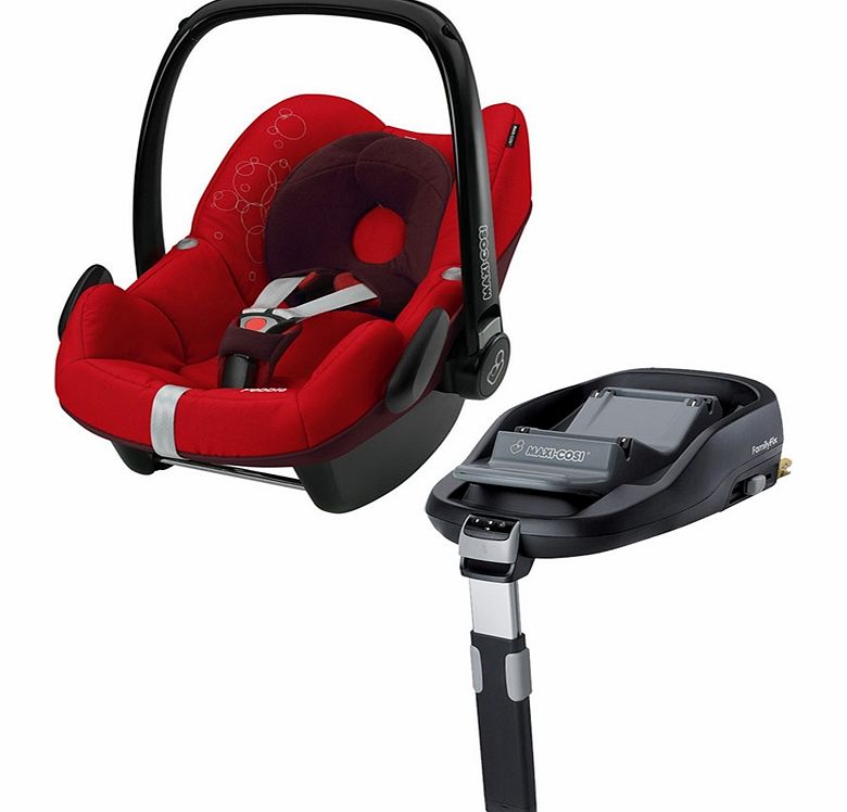 Maxi-Cosi Pebble Intense Red With FamilyFix Base