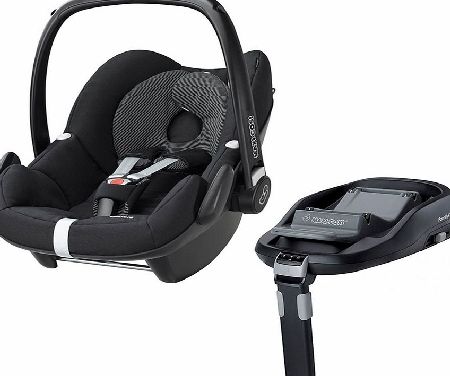 Maxi-Cosi Pebble Raven Black With FamilyFix Base