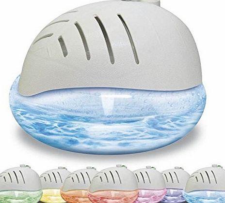 AIR PURIFIER WITH IONISER AND COLOUR CHANGING LED LIGHT + 3 FREE FRAGRANCES.