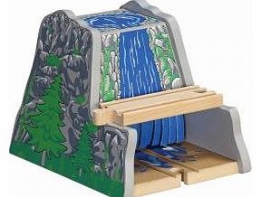 Wooden Railway Train Set Waterfall Tunnel