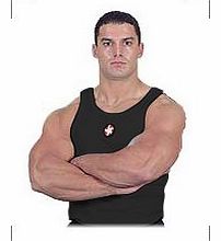 Ribbed Black Training Vest - X Large