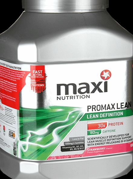 MaxiNutrition Promax Lean Powder Strawberry 990g