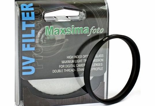 Maxsimafoto - 55mm UV LENS Filter Protector for Nikon 1 NIKKOR VR 10-100mm f/4-5.6 Lens, J1, J2, J3, V1, V2 and Panasonic Lumix DMC- FZ70, FZ72.