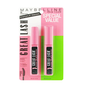 Maybelline Great Lash Mascara 2 x 12.7ml