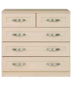 Mayfair 3 Wide 2 Narrow Drawer Chest - Light Oak