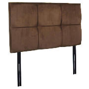 Mayfair Double Headboard, Mocca Faux Suede