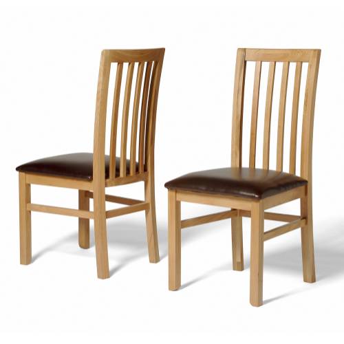 Mayfair Oak Dining Chair x2