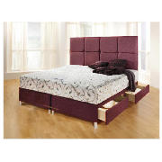 Mayfair Super King 4 Drawer Divan Base, Damson