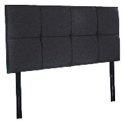 Mayfair Super King Headboard, Black Damask