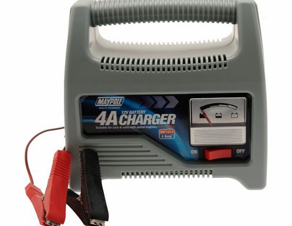 Maypole 7414 4A Battery Charger 12V To 1200cc