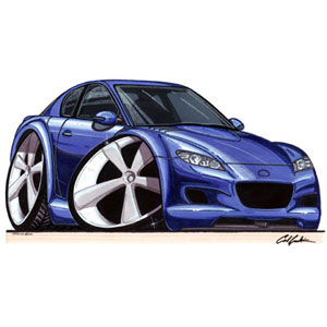 mazda RX8 - Blue T-shirt
