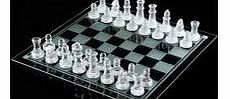 MBUY Elegant New Solid Glass Chess With Checker Board Set