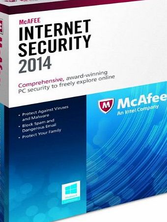 McAfee Internet Security for 3 Users - 1 Year