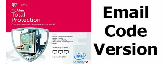 McAfee Total Protection 2015 (PC) - Protects up