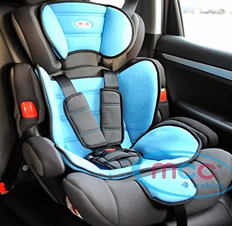 MCC  3in1 Convertible Baby Child Car Safety Booster Seat Group 1/2/3 9-36 kg with7 Colour options (Blue)