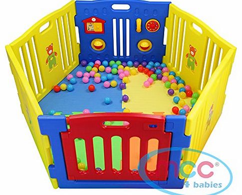 MCC Plastic Baby Playpen with Activity panel 6 Sides
