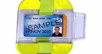 Mcintyre Brand Yoko brand Security Id card badge holder- SIA Armband in Yellow hi viz