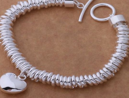 New Fashion Beautiful 925 Silver elegant Bracelet, bracelet / bangle,jewellery classic design for Women,Teen Girls,Lady.Arrives in a pretty gift bag.
