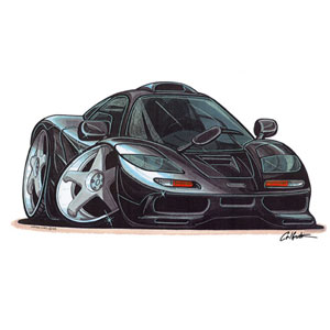 mclaren F1 Road Car - Black T-shirt