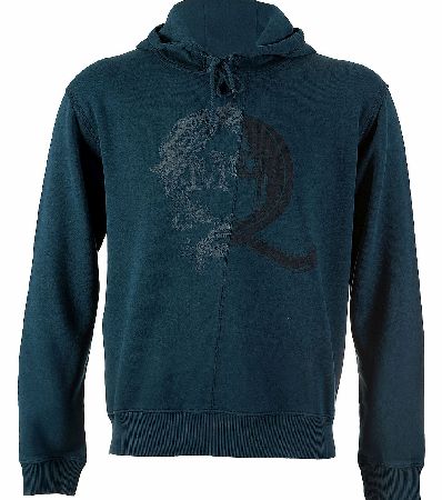 McQ Alexander McQueen Contrast Print Hooded Top