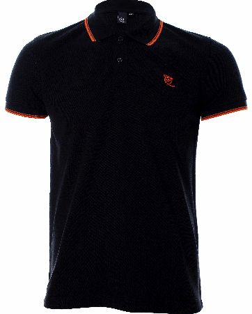 McQ Alexander McQueen Contrast Trim Polo Black