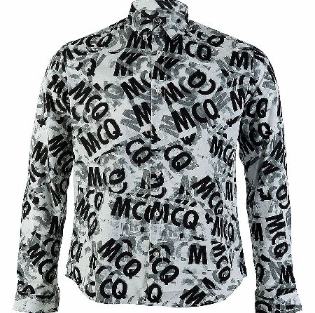 McQ Alexander McQueen Taped All Over Print Shirt