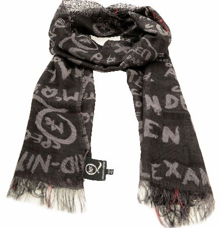 McQ Alexander McQueen Tartan Graffiti Scarf