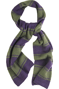 Striped mohair scarf