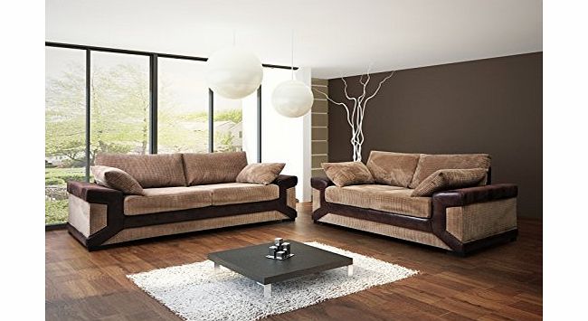 MCS Dino 3 amp; 2 Seater Sofa - Scatter Back - Like SCS But Cheaper - Black Or Brown