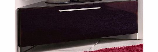 MDA Designs Antares Remote Friendly Beam Thru High Gloss Piano Black 26``-52`` LCD/Plasma/LED Floating Corner Cabinet TV Stand