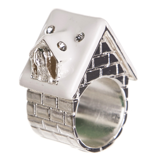 Silver Snowed In Fairytale House Ring from Me