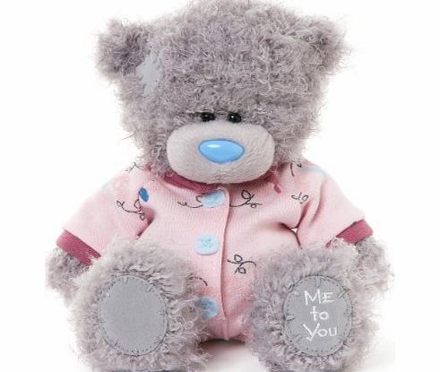 Me To You  6-inch Tatty Teddy Bear Wearing a Cute Onesie Sits (Grey)