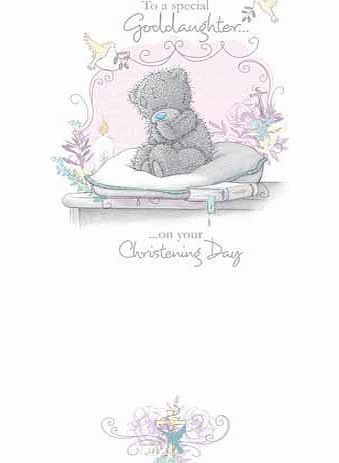 Me To You  Goddaughter Christening Card