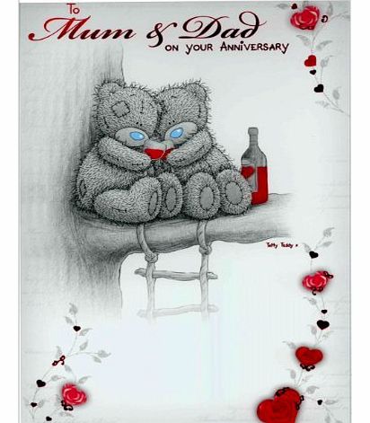 Me To You Mum and Dad Large Anniversary Card