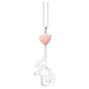 Me To You Pink Heart and Tatty Teddy Pendant