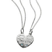 Me to You silver best friends pendants